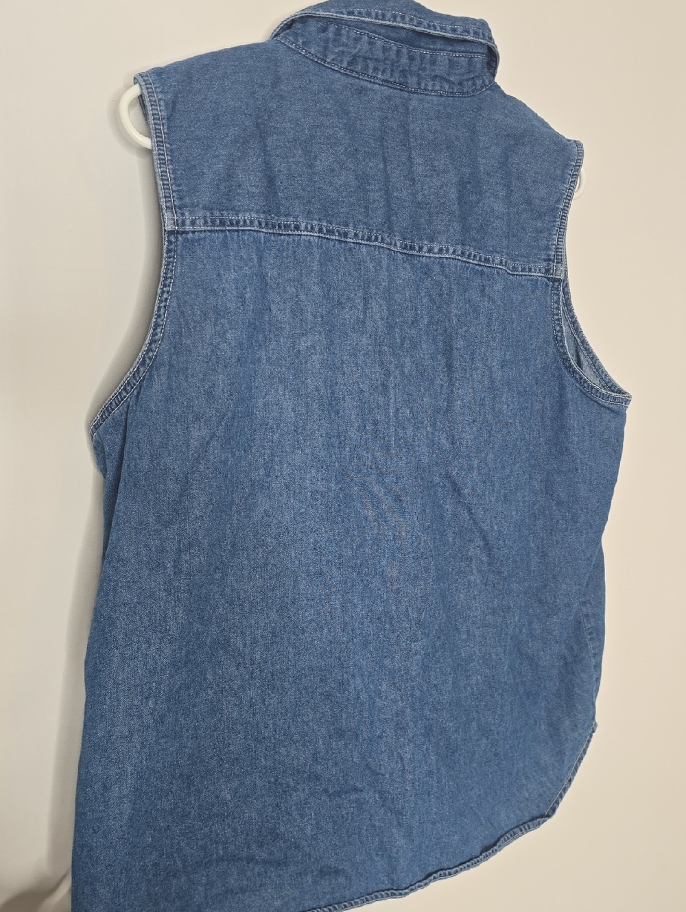Y2k Warner Bros. Looney Tunes Denim Shirt with Tweety Bird - Picture 7 of 7